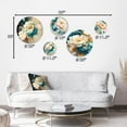 thumbnail image 4 of Designart "Colorful Blooms in Full Glory III" Floral Metal Wall Art Set of 5 Piece, 4 of 5