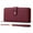 1-Wine Red, variant on Wallet for Women Clutch RFID Blocking Leather Wristlet Purse Large Capacity Credit Card Holder with Grip Hand Strap