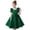 Blackish Green, variant on Girls Solid Color U Neck Dress, Elegant Princess Party Gown with Bow Waist, Flower Girl Junior Bridesmaid Dress for Wedding and Special Occasions White 130