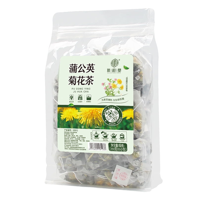 Dandelion chrysanthemum tea 蒲公英菊花茶 8.81oz(250g,5gx50pack) Individual Package Herbal Tea Substitute Tea Health Tea