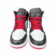 thumbnail image 4 of Ni - ke ??Ni - ke Air Jordan 1 Mid Mens Shoes White Black Red Retro Sneaker DQ8426-106 New, 4 of 5