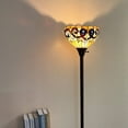 thumbnail image 4 of Tiffany Torchiere Floor Lamp Uplight 70" Tall, 4 of 7