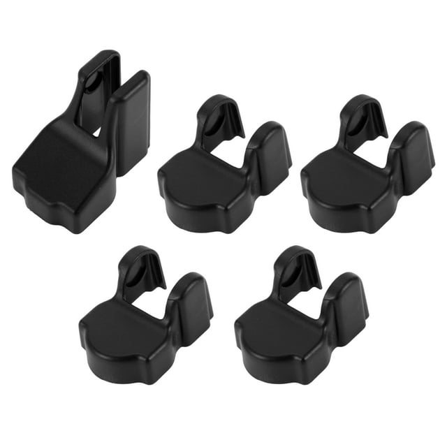 Unique Bargains 1 juego de cubre protector de hebilla limitada para el portón trasero para Jeep Wrangler JL JLU 2018-2024 para Jeep Gladiator JT 2020-2024 cubre limitación de puerta ABS negro