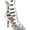 Silver Metallic Polyurethane, variant on Women's Pleaser Pink Label Dream 438 Cage Shoe