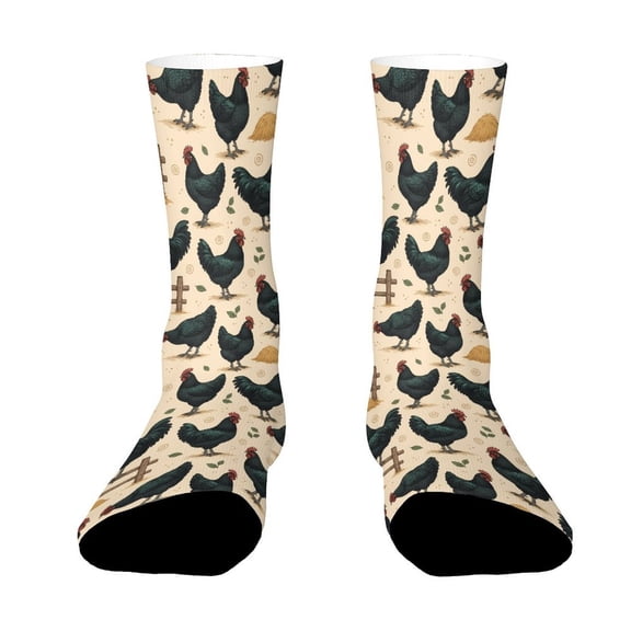 Cute Jersey Giant Funny Novelty Crew Socks for Women Men Sports