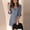 Grey, variant on Women s Casual Tennis Dress for Everyday Wear with V Neck and Three Quarters Sleeve Minimalist Elastic for Modern Women Gray XXL