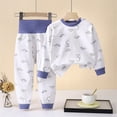 thumbnail image 7 of CAUYDY Newborn Girl Suits Toddler Clothes Fall Winter Long Sleeve Top Pants 2PCS Cute Set Infant Sleepers Baby Pajamas for Girls 12 18 24 Months Sizes 18-24 Months,Blue, 7 of 7