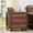 Brown, variant on LELELINKY 24" Farmhouse Nightstand Set of 2 with 3 Drawers & Metal Handle, Wood Dresser for Bedroom, Living Room, Blue