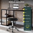 thumbnail image 3 of Minimalist Square Swivel Stool with Wheel for Work SPA Shop Massage Height-Adjustable and Cost-Effective Rolling Stool Chair, 3 of 13