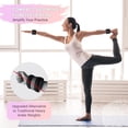 thumbnail image 3 of Pesas para tobillo y muñeca para mujer, juego de 2, brazaletes con peso de silicona ajustables, pulsera de peso con tiras ultraduraderas, 4 libras para yoga, pilates, barra, caminar, entrenamiento de, 3 of 7