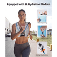 thumbnail image 6 of Running Vest Backpack with 2L Water Bladder, Sports Chest Bag for Women and Men, Lightweight Chest Pack for Hiking Trail Running Cycling Race Marathon, 6 of 14