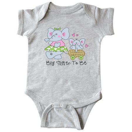 

Inktastic Elephant Future Big Sister Gift Baby Girl Bodysuit