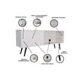 thumbnail image 4 of Mueble Mesa para TV con Puerta DECOMOBIL Moderno Blanco, 4 of 5