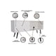 thumbnail image 4 of Mueble Mesa para TV con Puerta DECOMOBIL Moderno Blanco, 4 of 5