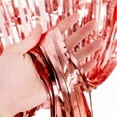 thumbnail image 3 of QZS 36.2"x96.5" Rose Gold Thicken Glittering Tinsel Foil Fringe Curtain Party Decorations,Streamers for Party,Door Streamers Party Decorations,Party Streamers for Birthday,Christmas,Party Decorations, 3 of 7