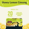 thumbnail image 3 of Honey Lemon Ginseng Green Tea, Caffeinated, 20 Tea Bags Box, (Pack of 6), 3 of 6