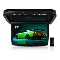 17.3 Inch Car Overhead Flip Down Monitor Screen Capable of displaying 1080P videos high definition digital TFT wide screen comes with HDMI IR FM USB and SD capabilities