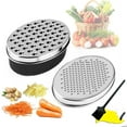thumbnail image 1 of Cheese Grater Citrus Lemon Zester with Food Storage Container & Lid - Perfect For Hard Or Soft Cheddar Cheeses, Ginger, Vegetables, 1 of 5