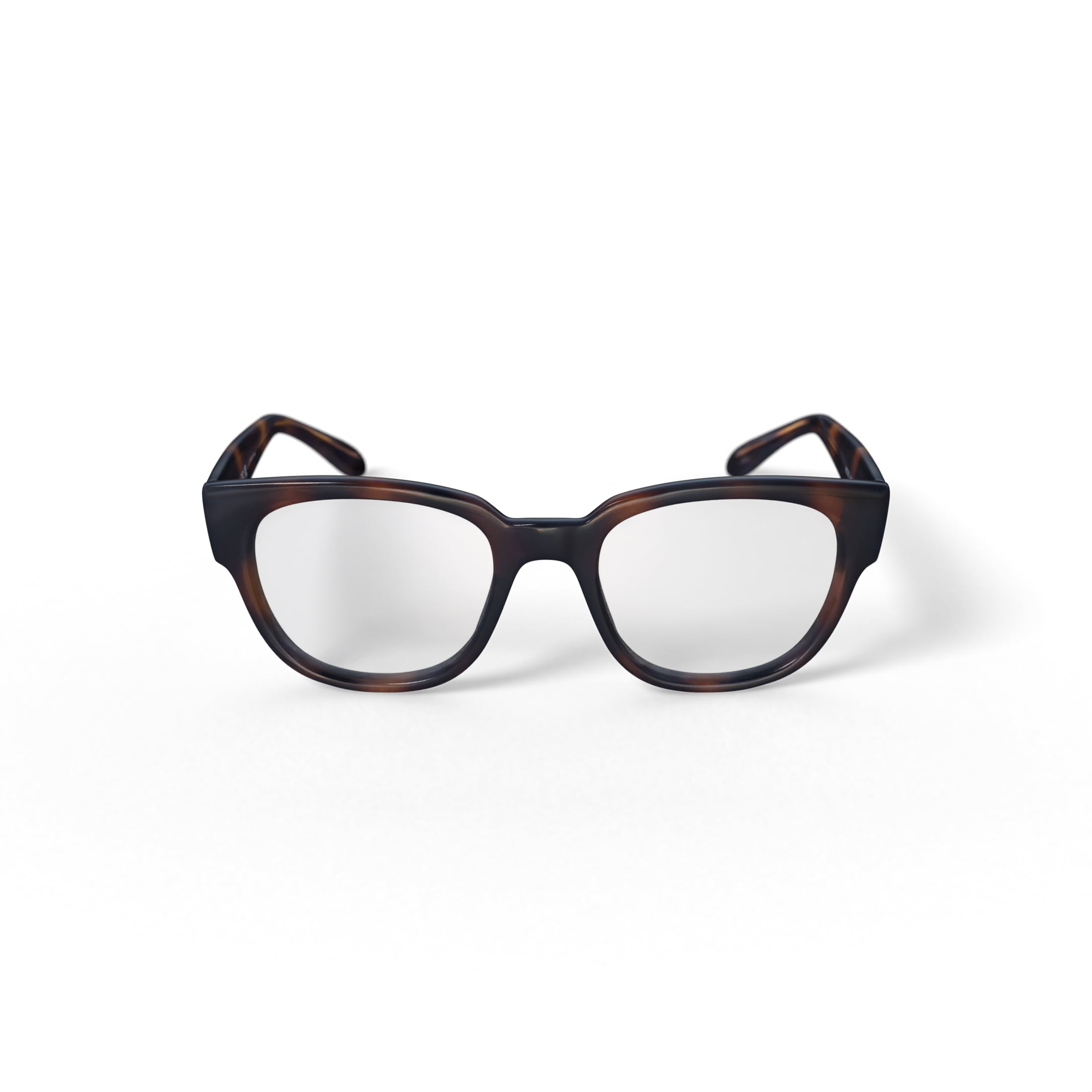 Ray-Ban Unisex Size 52 Square RB7210 Optics Prescription Eyeglasses with Case, Havana/ Demo Lens