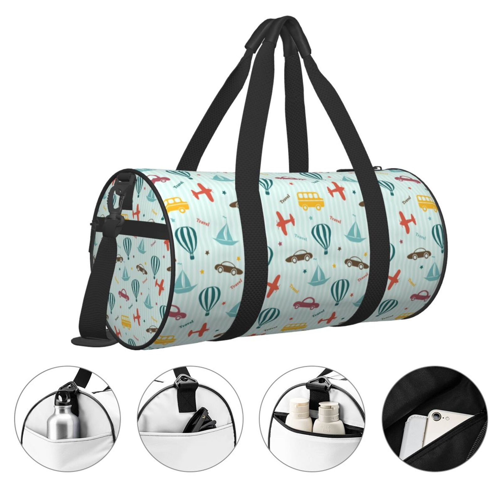 Vsdgher Transport Travel 45L Foldable Duffel Bag, Sports Gym Bag,Overnight Bag, Portable Weekender Bag for Airplanes