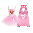 thumbnail image 3 of Vestido de tutú de verano para niñas con máscara, disfraz inspirado en superhéroes para bebés, disfraz de superhéroe para niños, vestido de maravilla para Navidad y Halloween, 3 of 5