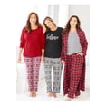 thumbnail image 5 of Dreams & Co. Plus Size Long Flannel Robe, 5 of 6