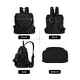 thumbnail image 2 of Gustave Backpack Purse for Women Anti-Theft Travel Convertible Backpack Shoulder Bag Nylon Waterproof Casual Daypack Satchel Handbag "Black", 2 of 9