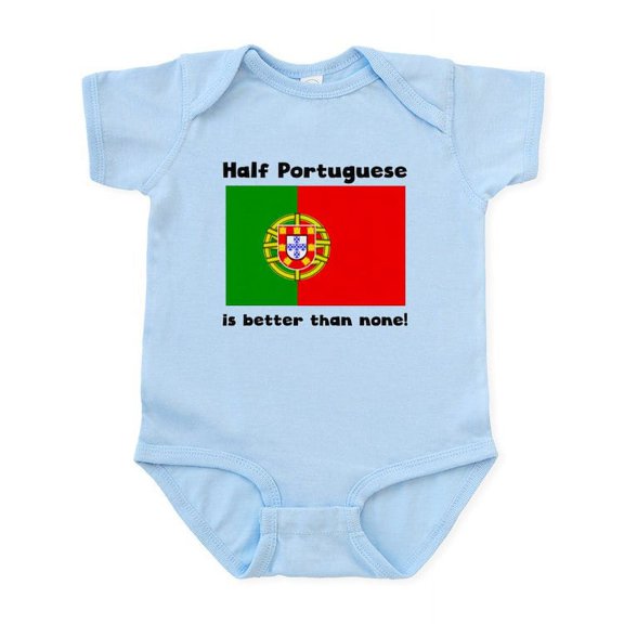 CafePress - Half Portuguese Body Suit - Baby Light Bodysuit, Size Newborn - 24 Months