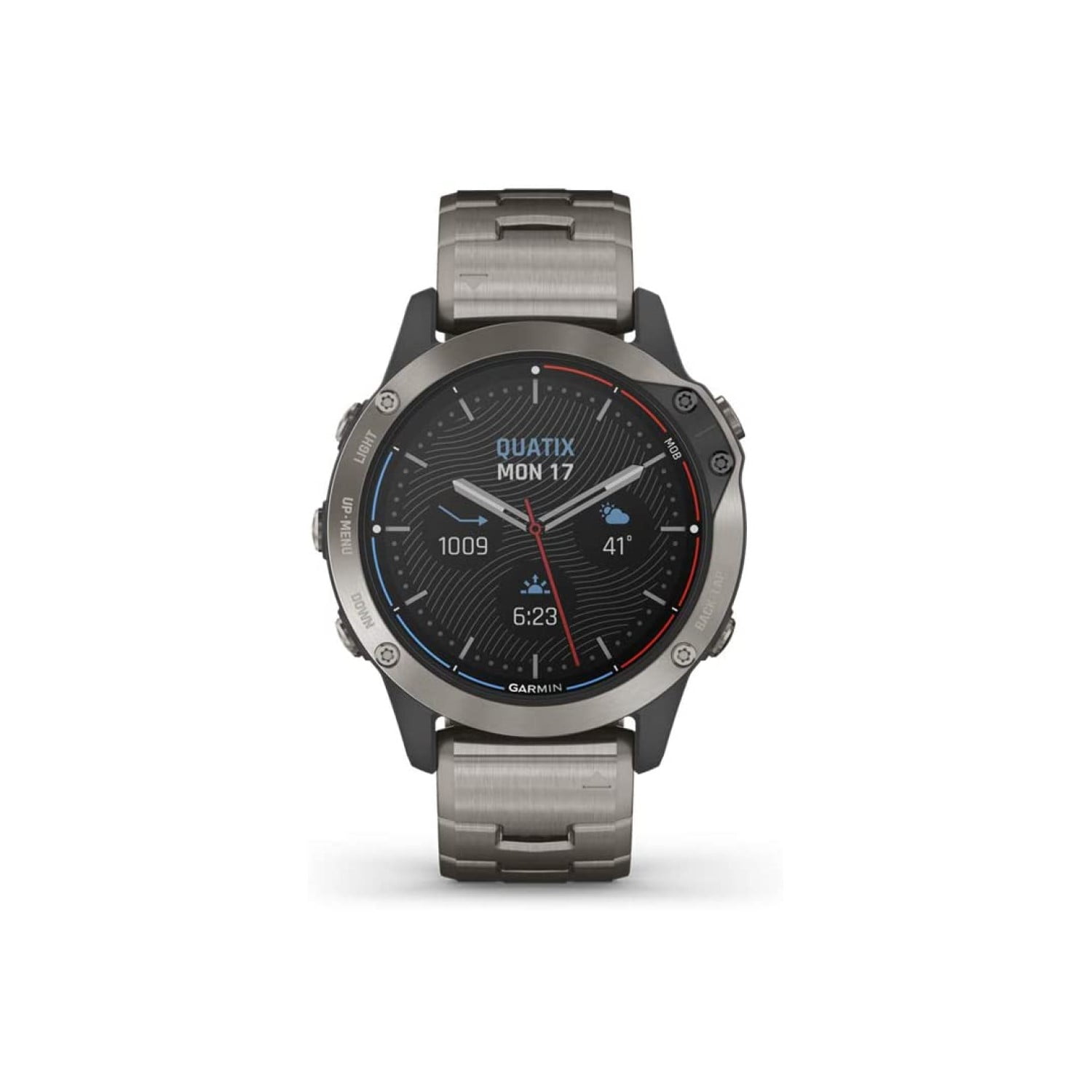 Garmin quatix 6 Sapphire Titanium Gray with Titanium Band