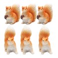 thumbnail image 2 of 6Pcs Adorable Simulated Squirrels Lovely Squirrel Ornament Christmas (Orange), 2 of 8