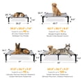 thumbnail image 2 of Niubya Cooling Elevated Dog Bed, Portable Raised Dog Cot with Washable Mesh, Small (35"L x 25"W x 7.4"H), Grey, 2 of 6