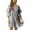 Black/White, variant on Cocoom Bell Sleeve Dress with Floral Embroidery 401579-BLU-XL (1X, Blue / White)