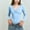 Light Blue, variant on OGLCCG Leotards for Teens Girls Ballet V Neck Long Sleeve Cotton Leotard Slim Fit Gymnastics Dance Unitards Soft Stretchy Bodysuit Tops 3-15 Years