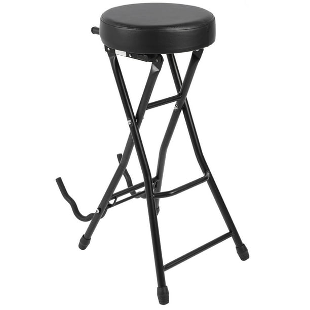 Asiento De Silla De Guitarra, Soporte Multifuncional Incorporado, Construcción Robusta, Asiento De Taburete De Guitarra, Cómodo Reposapiés Portátil, Cojín Acolchado Para