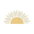 thumbnail image 2 of Pegatina de pared de medio sol, papel tapiz, pegatinas de pared Boho Sunshine, calcomanías de pared de sol para pasillo, sala de estar, sofá, telón de BLESIY Vinilos decorativos medio sol, 2 of 8