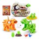 thumbnail image 4 of Figuras de juego ZURU Smashers Dino Island Mini T-Rex Battles, desempaquetado sorpresa, minicalavera, arena de limo, juguetes coleccionables, regalos para niños, 4 of 4