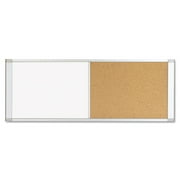 MasterVision XA42003700 48 in. x 18 in. Combo Cubicle Workstation Dry Erase/Cork Board - Tan/White Surface, Aluminum Frame