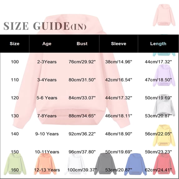 Abcomgle Kids Hoodies Girls 10-12 Cute Baggy Hooded Sweatshirts for Girls Oversized Long Sleeve Pullover Sweatshirts for Girls Casual Winter Back To School Outfits for Teen Girls with Pocket
