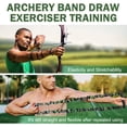 thumbnail image 4 of 2 Pack Archery Bow Trainer, 45 Lbs Archery Band Draw Exerciser Training, Rubber Strength Bands for Recurve Bow Compound Bow Shooting Beginner Experts (Green Camouflage - 45LBs for Intermediate), 4 of 6