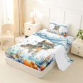 thumbnail image 2 of Homewish Lovely Shiba Inu Twin Sheets,Coastal Bedding,Dog Theme Decor,3pcs,1 Fitted Sheet and 1 Pillowcase, 2 of 6