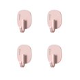 thumbnail image 2 of Japceit Adhesive Wall Hooks Cream Style, Heavy Duty Door Back Hangers with Strong Glue, Seamless Mounting Storage Solution for Kitchen, Bathroom, Backpack Organization and Home Decor, 2 of 6