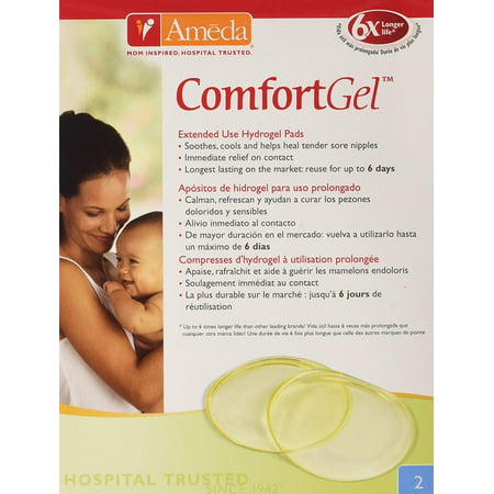 ComfortGel Hydrogel Pads, 2 count Ameda (Best Reusable Nipple Pads)