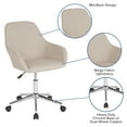 thumbnail image 5 of Flash Furniture Cortana Home and Office Mid-Back Chair in Beige Fabric, 5 of 12