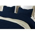 thumbnail image 3 of DNG Creations 3 Piece Ruched Pattern Duvet Cover 100% Egyptian Cotton, 800 TC- With Zipper Closure & Corner Ties ( Solid Navy Blue - Full/Queen ), 3 of 3
