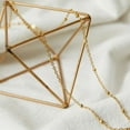 thumbnail image 4 of Cadena torcida con pétalos de gypsophila, cadena de hueso de serpiente, cadena de bambú, cadena de acero de titanio chapada en oro, collar de cadena desnuda de 45, 50 y 60 cm, 4 of 5