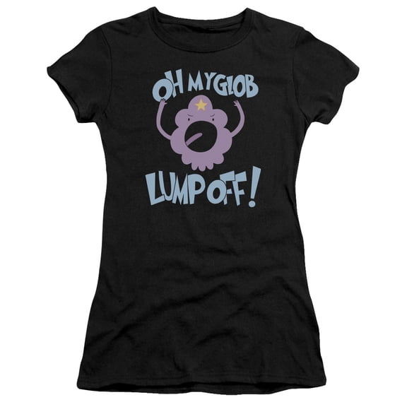 Adventure Time Lump Off S/S Junior Women's T-Shirt Sheer Black