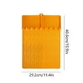 thumbnail image 3 of Xecvkr BBQ Grill Mat Outdoor Camping Protective Pan Kitchen Side Rack Portable MultiUse Silicone Reusable Heat Resistant 15.98x11.50in, 3 of 6