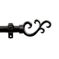 thumbnail image 2 of 13/16 inch Mosey Curtain Rod 120-170" - Black, 2 of 2