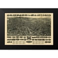 thumbnail image 2 of Bailey 24x17 Black Modern Framed Museum Art Print Titled - Meriden Connecticut - Bailey 1918, 2 of 5