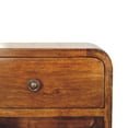 thumbnail image 3 of Artisan Furniture Solid Wood Mini Curve Floating Nightstand, 3 of 8